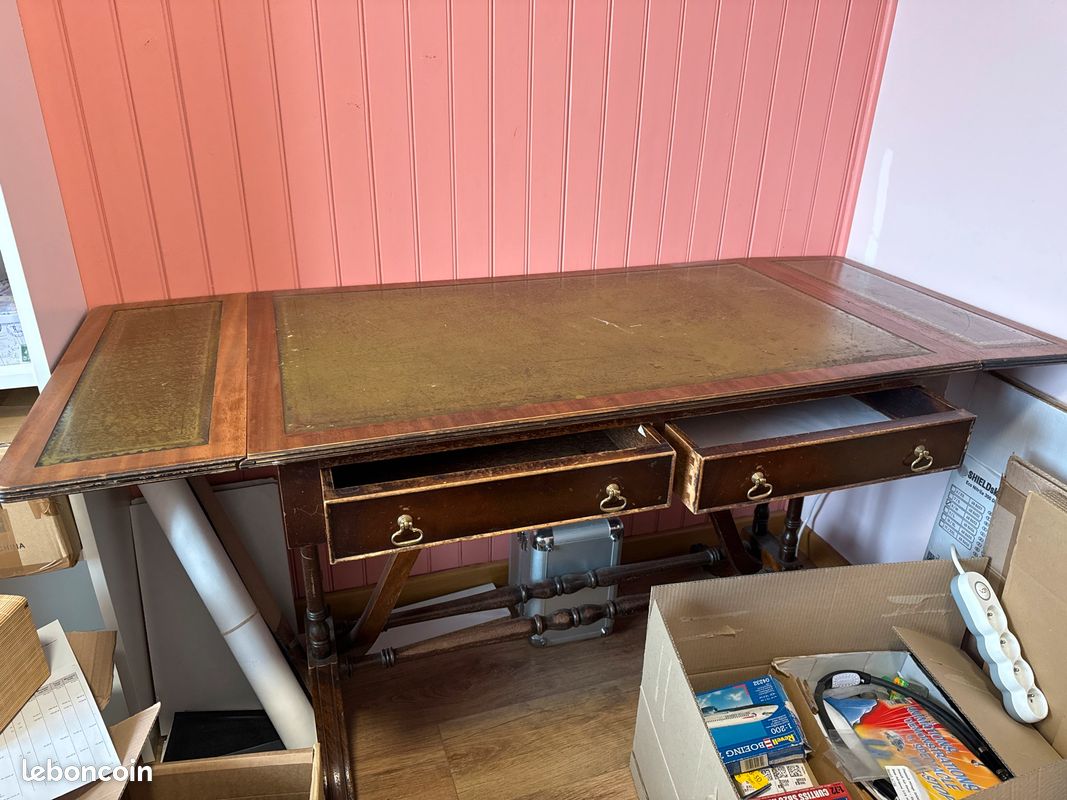 Table de bureau avec tiroirs (image 1)