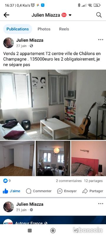 Appartement 2 pièces 32 m² · à Châlons-en-Champagne · 32 m² · 390 €/mois
