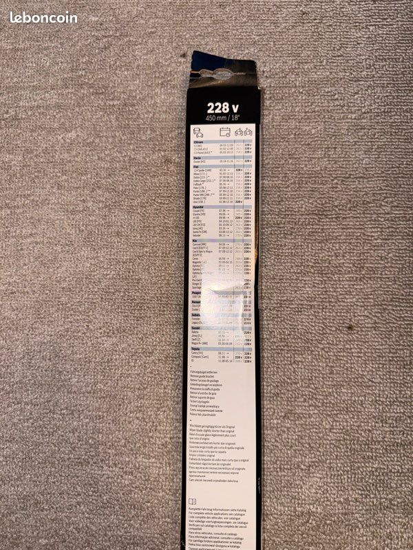 Essuie-glace avant 228 V BOSH (image 2)