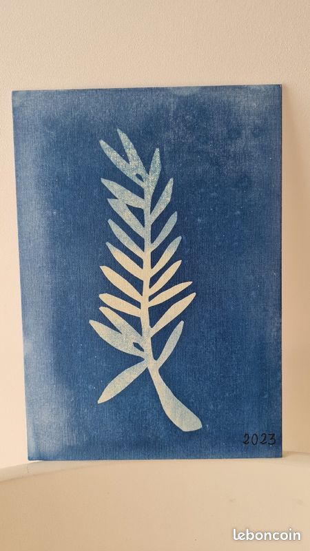 Cannes création souvenirs palme cyanotype (image 1)