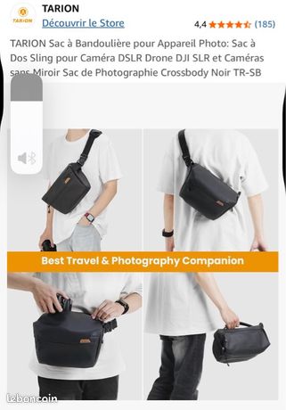 Sac à Bandoulière Pour Appareil Photo Reflex Numérique Sac Étanche Pour Photographie Canon Nikon Sony Objectif S