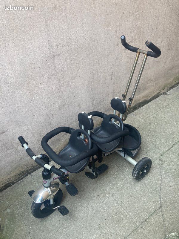 Vélo double Jumeaux/jumelles Tricycle Tandem Vélos