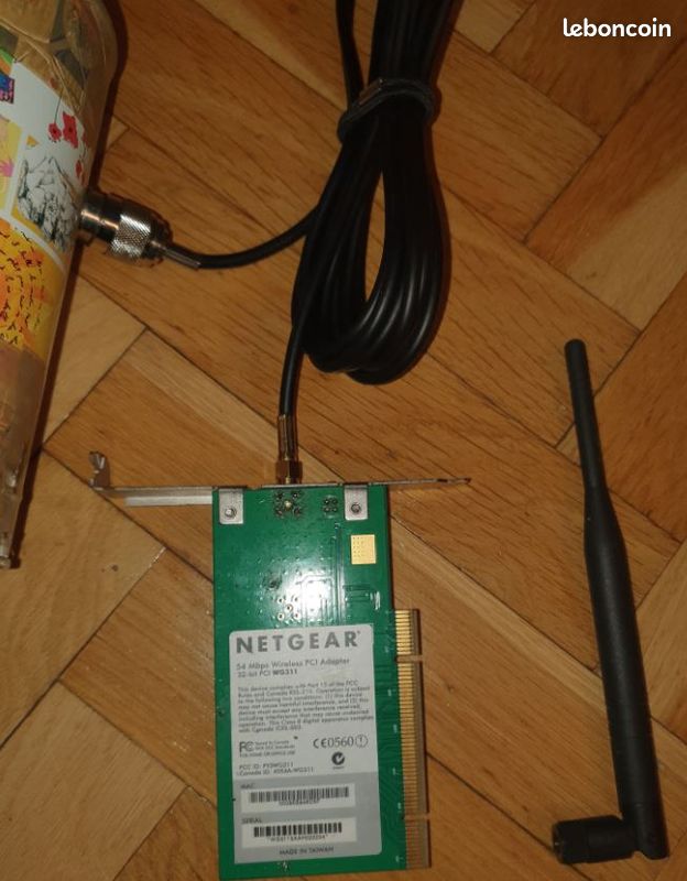 Adaptateur Réseau PCI Netgear WG311 54 Mbps Sans Fil 32 Bits – Neuf Scellé