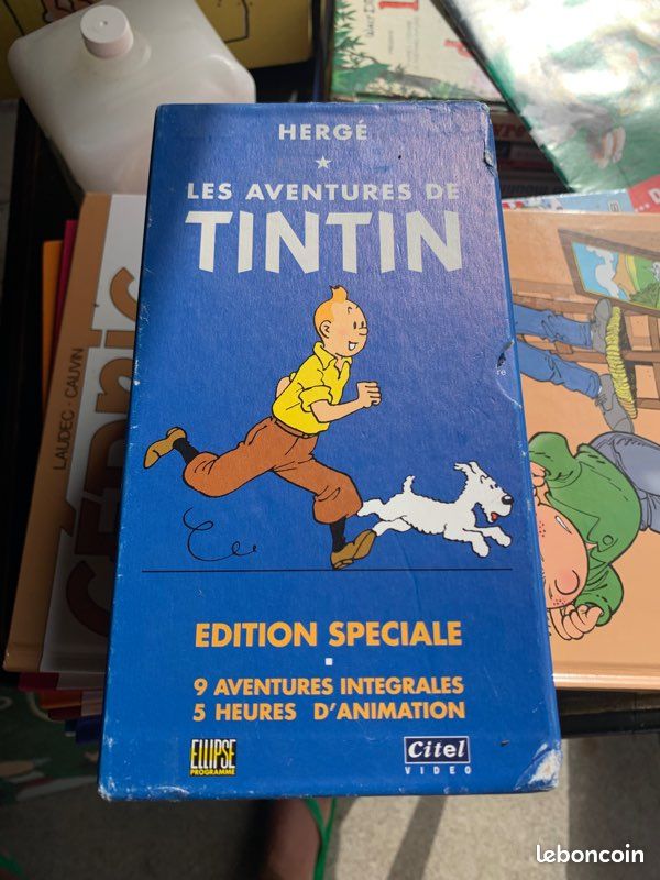 Cassettes vidéo dvd Tintin (image 1)