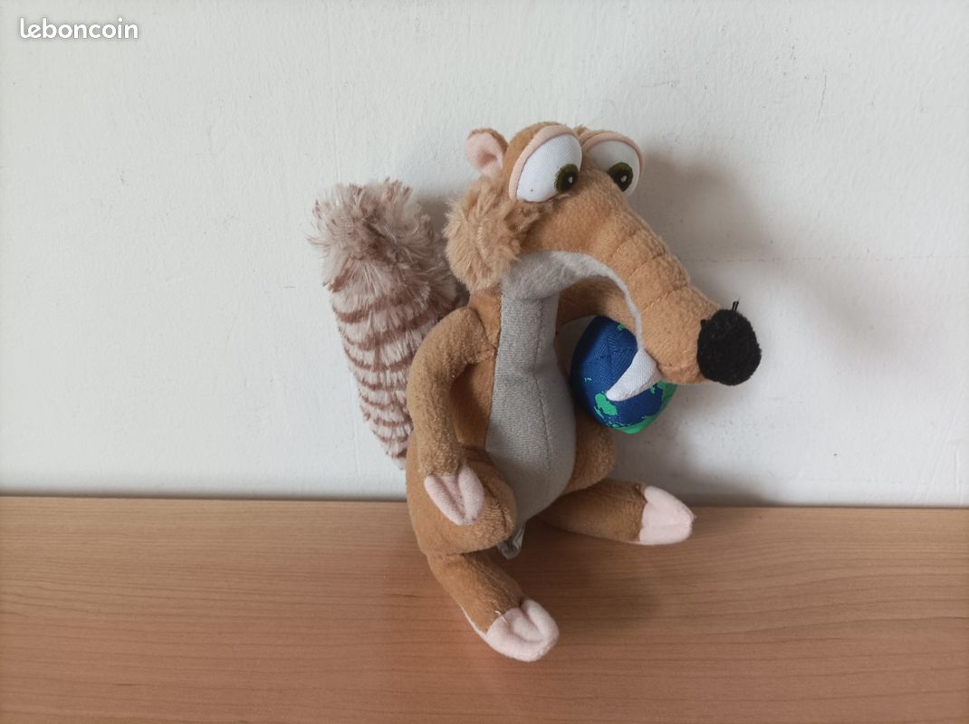 Doudou Peluche Scrat De L'Âge De Glace - Environ 20cm - Occasion - Marque TCC