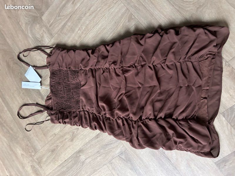 Robe marron Bershka (image 3)