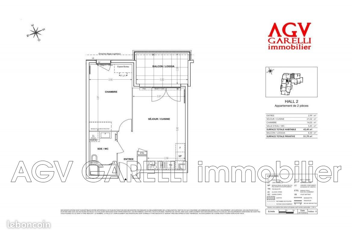 Appartement 2 pièces 43 m² · à Cogolin · 43 m² · 271 000 €