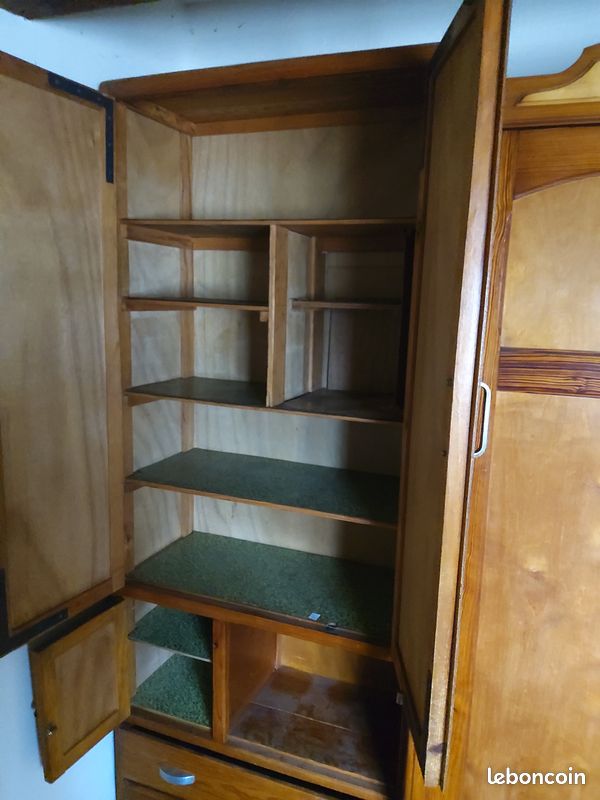 Armoire parisienne années 50 - 5 portes 3 tiroirs (image 5)