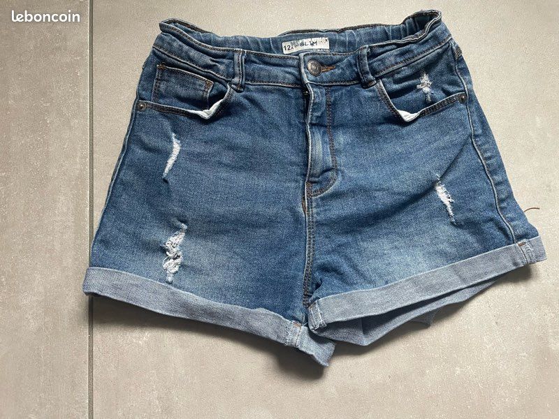 Short en jean fille taille 12 ans Vêtements