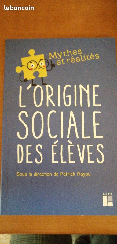 Livre L'origine sociale des élèves neuf (image 1)