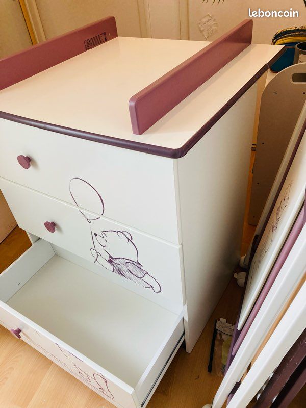 Lit + commode à langer sauthon Winnie (image 3)