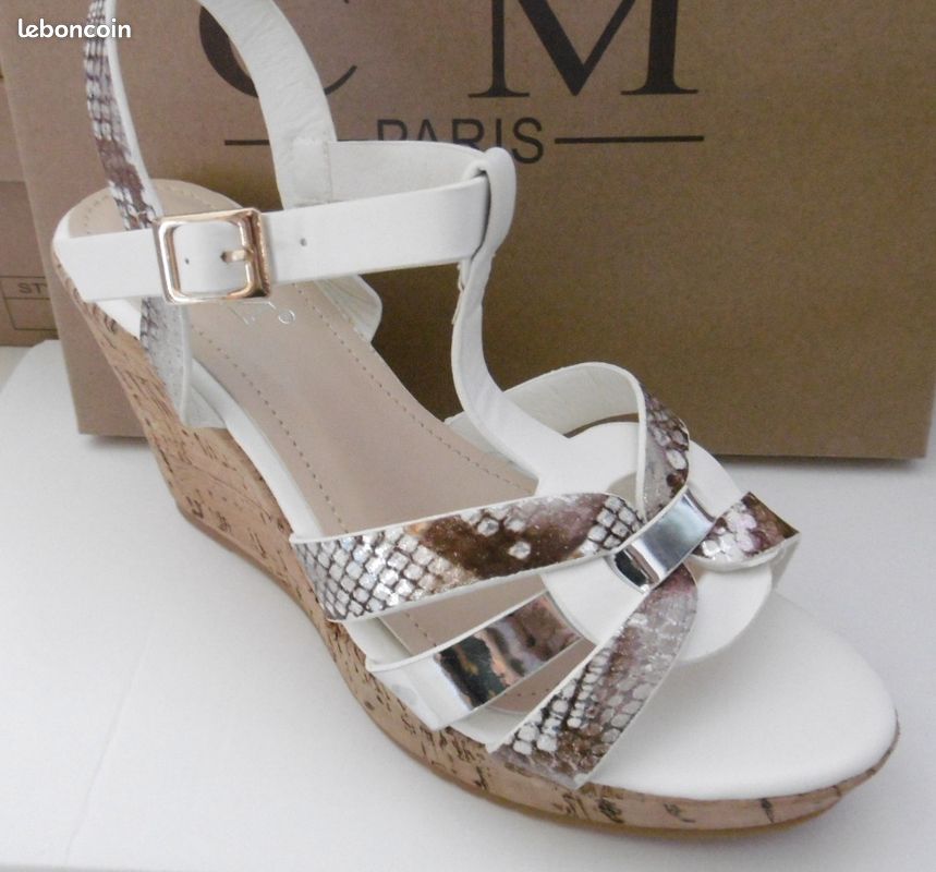 Chaussure femme c'm Paris 1513 blanc , neuf (image 2)