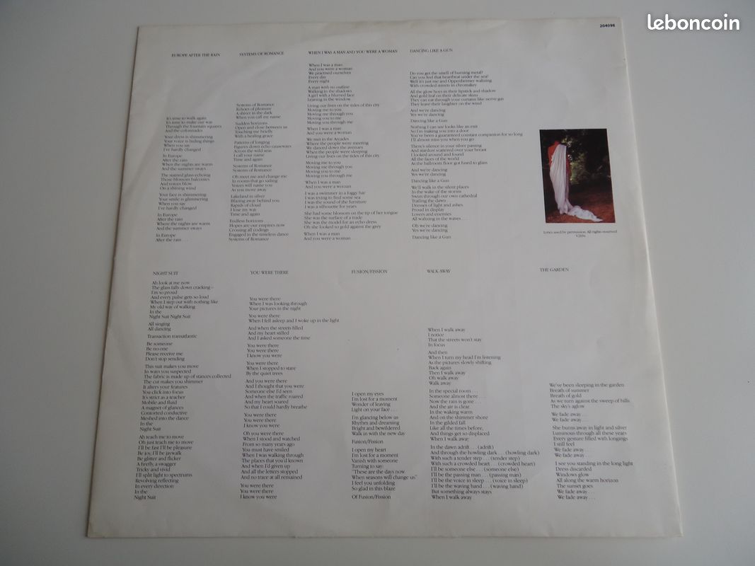 LP vinyle John Foxx - The Garden 1981 (image 4)