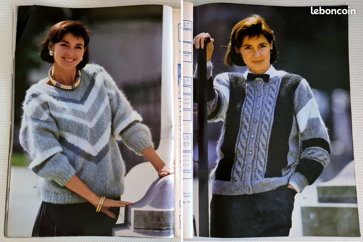 Catalogue Phildar N°152 Automne-Hiver 1987 – Ancien Catalogue Tricot Femme