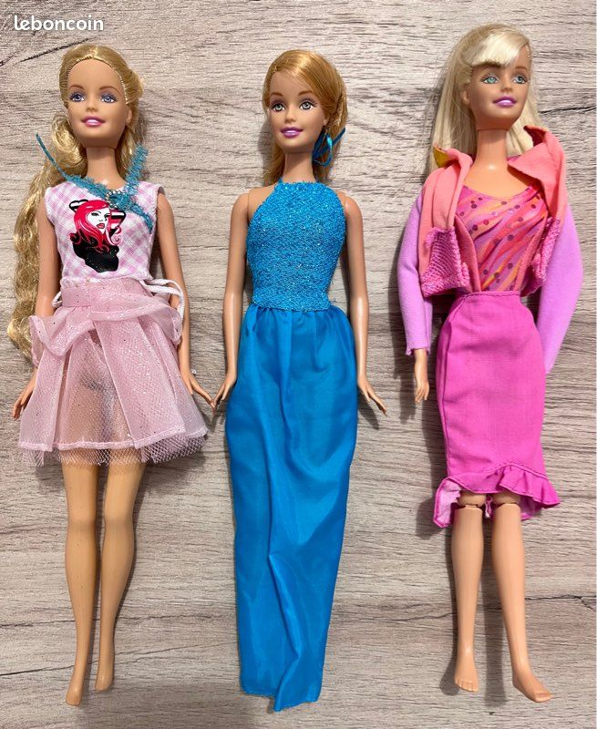 Lot 3 poupées Barbie (image 1)