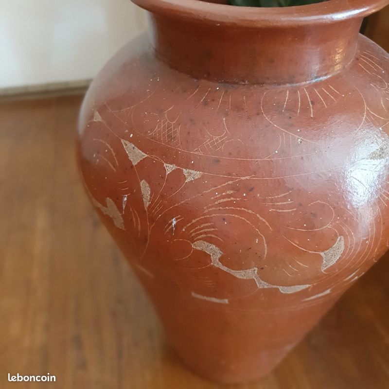 Grand vase décoratif terre cuite (image 2)