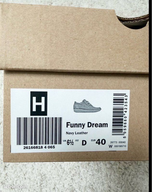 Chaussures - Clarks Funny Dream - Bleu Marine - Taille 40 - Neuf avec boite (image 14)