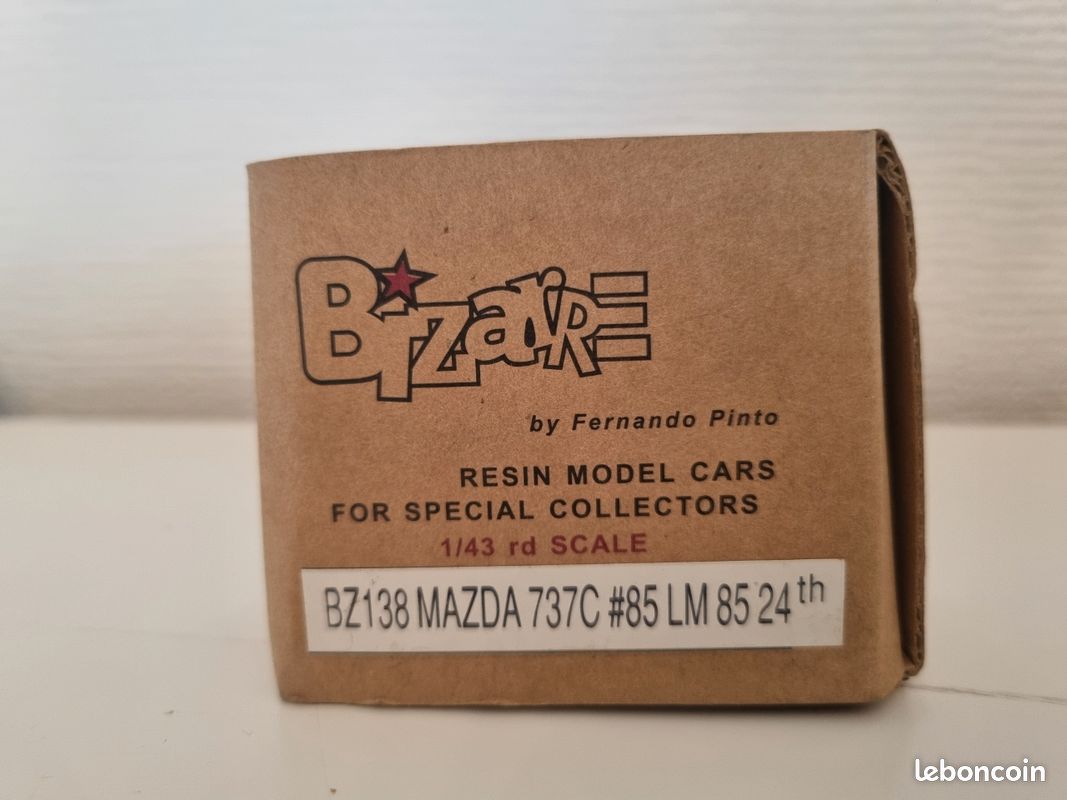 BIZARRE 1:43 MAZDA 737 C 24H LE MANS 1985 #86 19TH NIKON BZ137