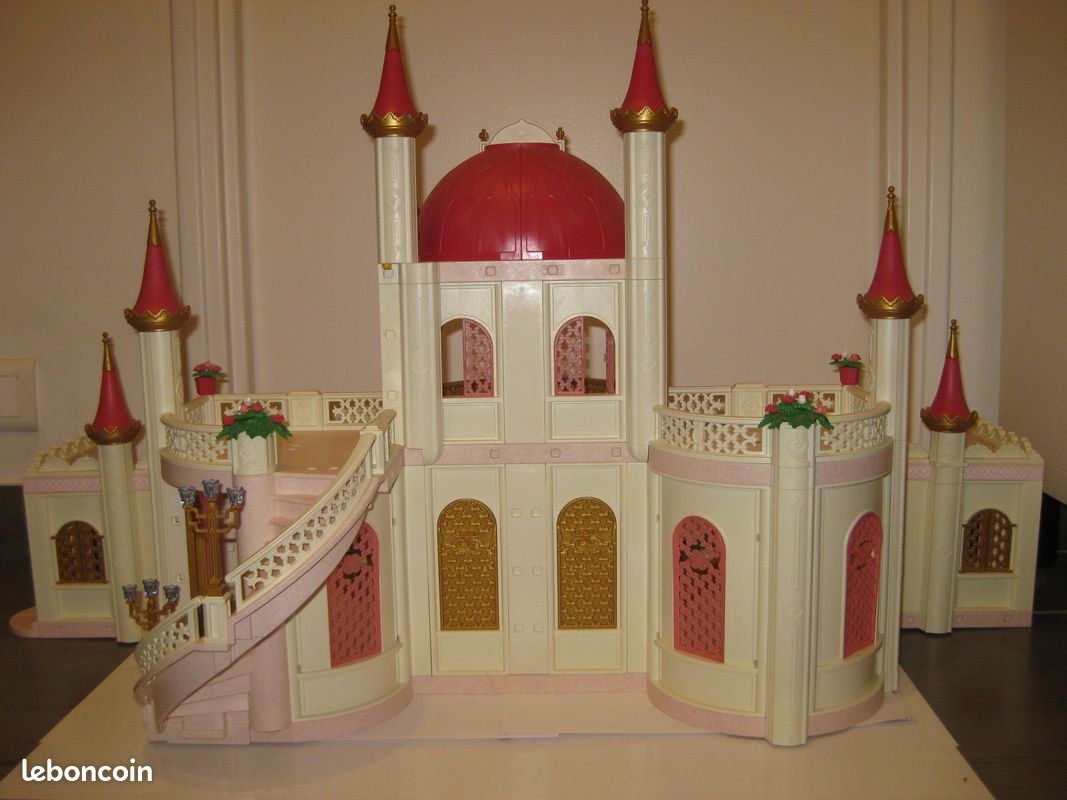 Château de princesse de playmobil n°4250+enfants du château n°4257+4253 chambre princesse (image 6)