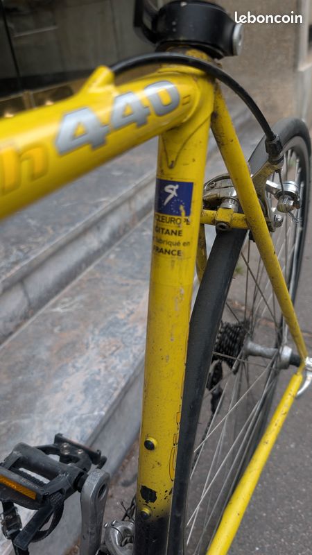 Câble Cuivre Pour Dynamo De Vélo Vintage - 4.4 Mètres (440 Cm) - Jaune - Stock Ancien
