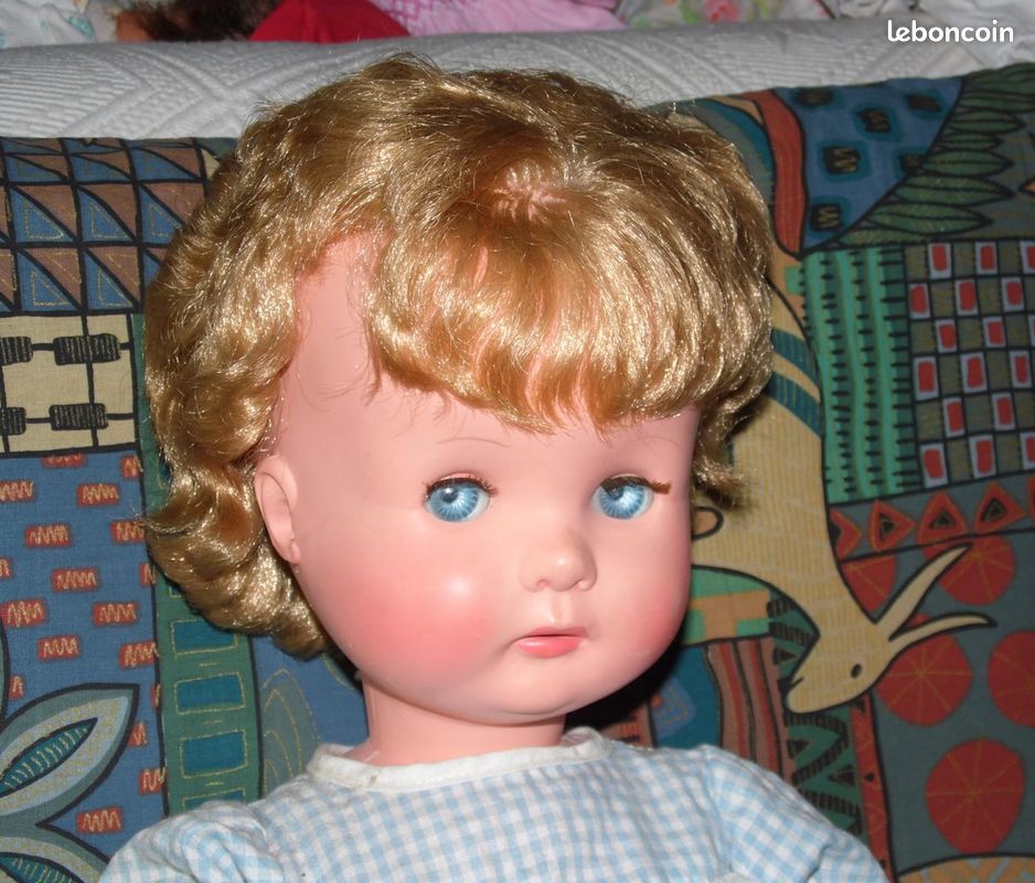 Poupée Clodrey Polyflex 45cm France 1970 – Modèle D'expo, état Neuf Jamais Joué