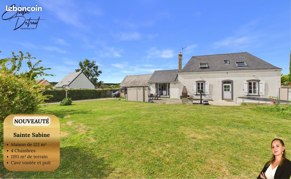 Maison 6 pièces 122 m² · à Sainte-Sabine-sur-Longève · 122 m² · 249 900 €