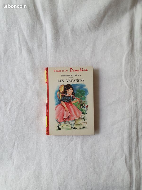 Livre Comtesse de Ségur Les Vacances Rouge et Or Dauphine 1964 (image 1)