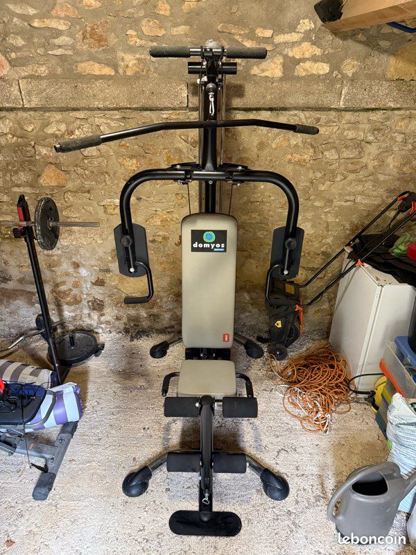 Station de musculation multifonction Domyos – Banc complet (image 1)