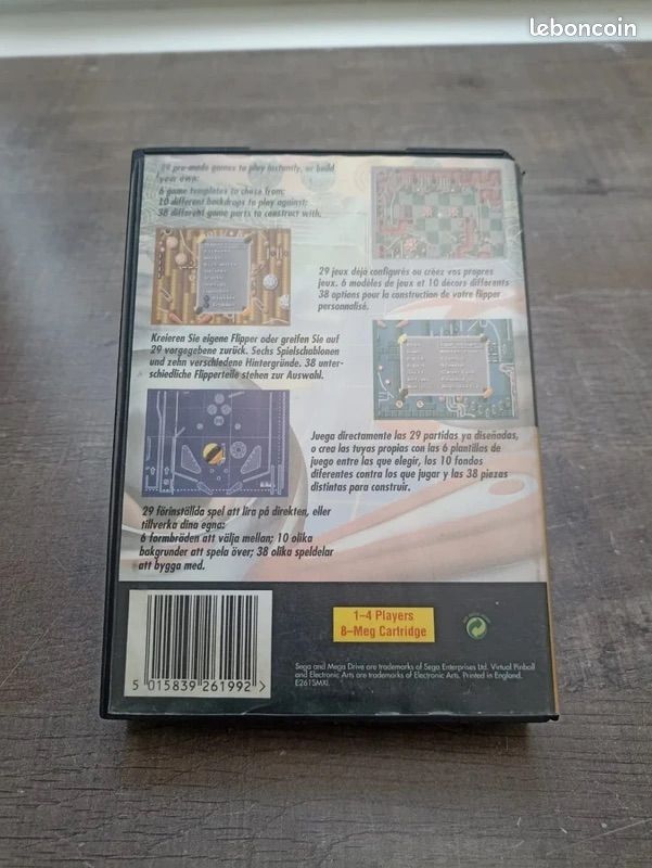 VIRTUAL PINBALL Sur Sega Mega Drive - Jeu Vidéo Collection - Bon État