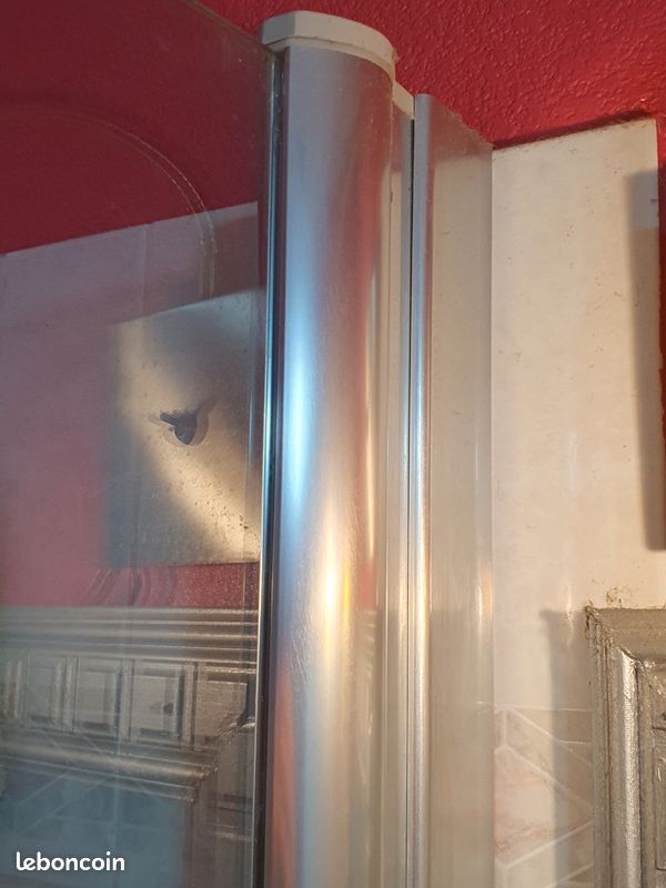 Vitre pare baignoire 2 vantaux articulés (image 3)