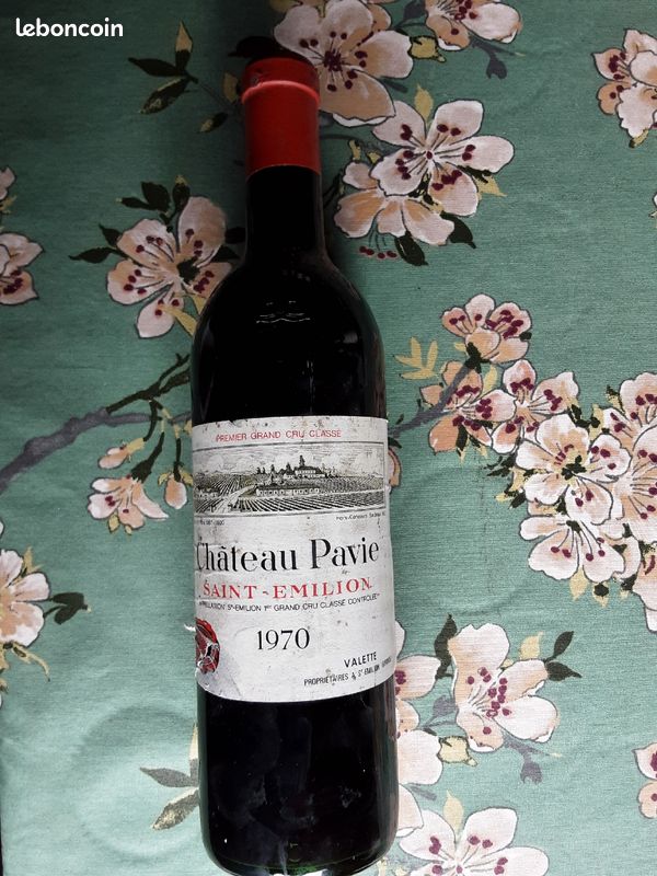 CHATEAU PAVIE 1970 SAINT EMILION 1er Grand cru classé 2 bouteilles (image 2)