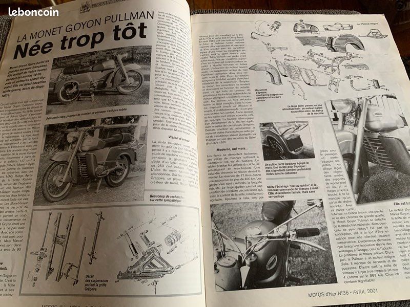 Magazine Motos d’Hier n°36 Avril 2001 – Laverda 750 / New-Map 500 BYSS 1932 (image 2)