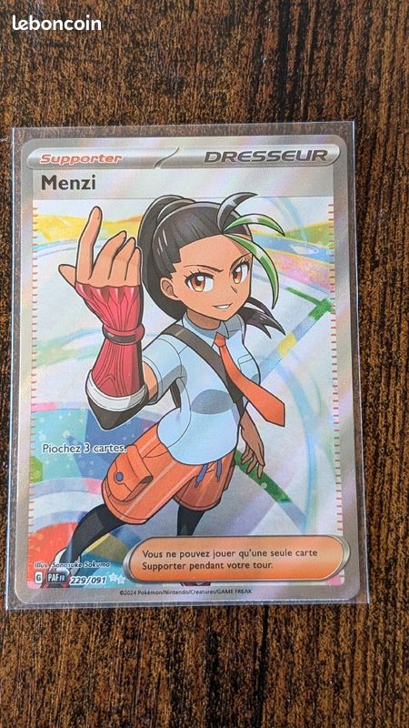 Carte pokémon Menzi full art destinée de paldea (image 1)