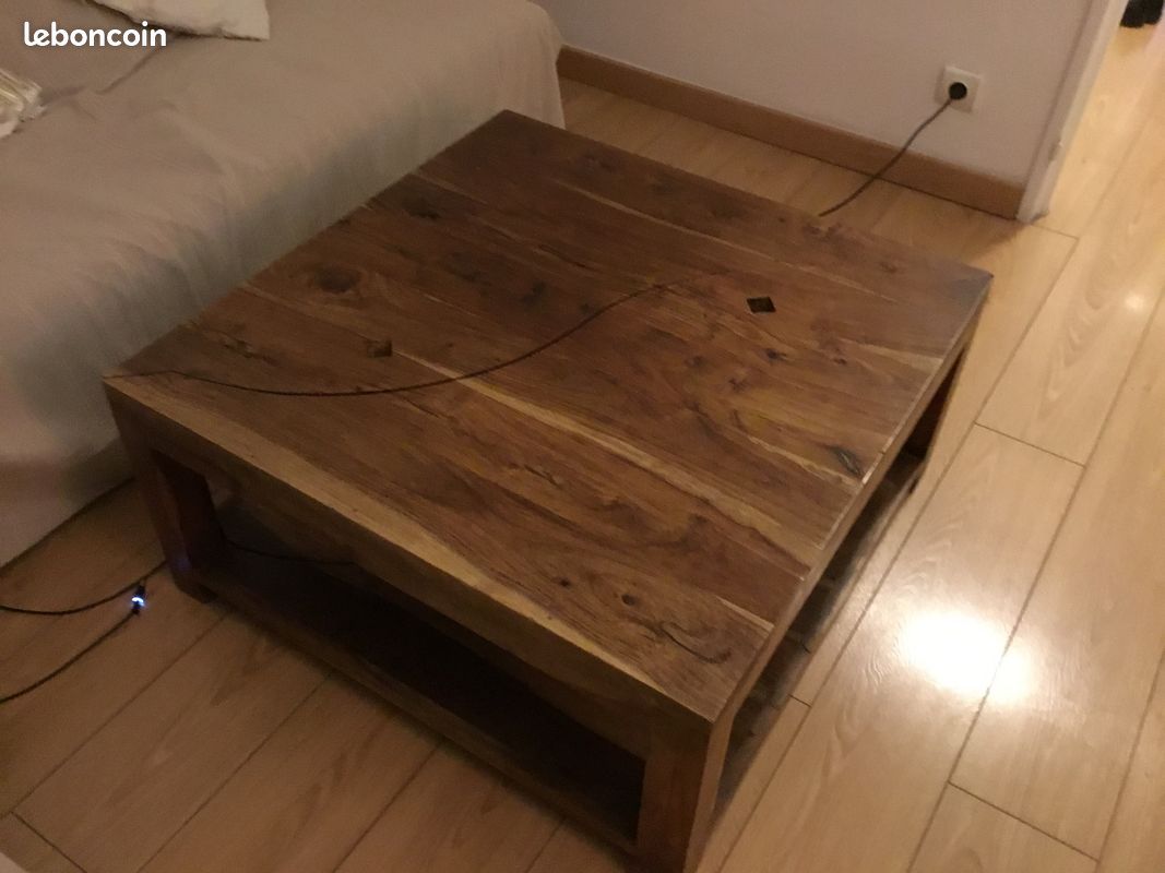 Table basse noyer chêne foncé (image 2)