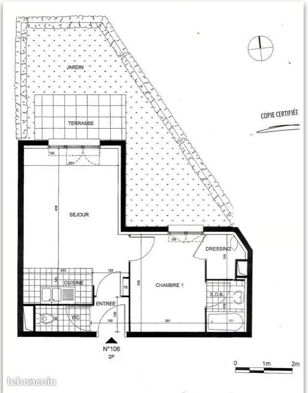 Appartement a louer mantes-la-ville - 2 pièce(s) - 36 m2 - Surfyn