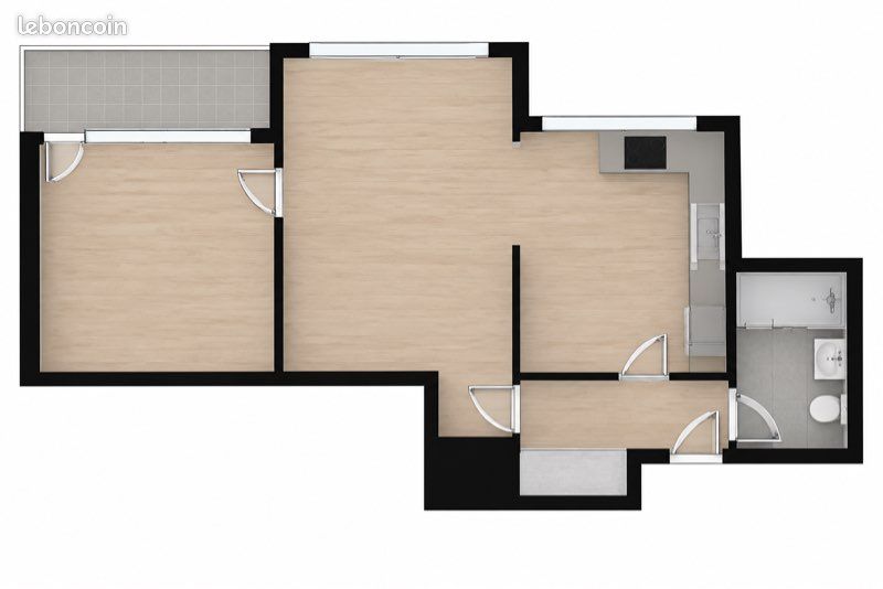Appartement 2 pièces 43 m² · à Thonon-les-Bains · 43 m² · 1 050 €/mois