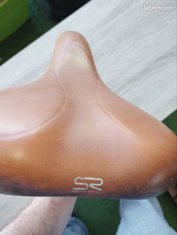 Selle avant pilote siège solo cuir marron pour Royal Enfield Bullet 500