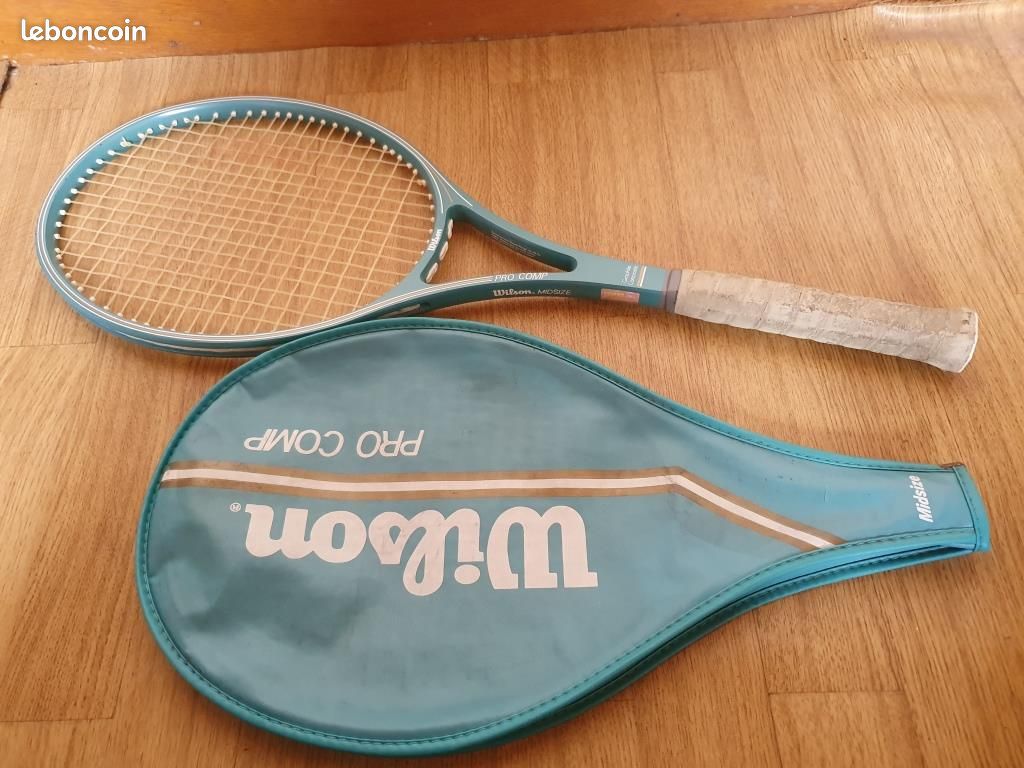 Raquette De Tennis Wilson Midsize Pro Comp - Graphite Composite - Manche L2 (4 1/4) - Avec Housse