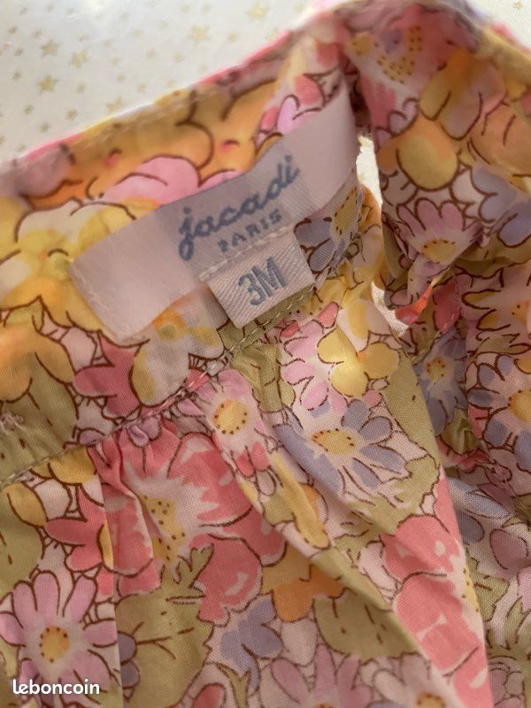 Robe fleurie Jacadi 3 mois (image 4)