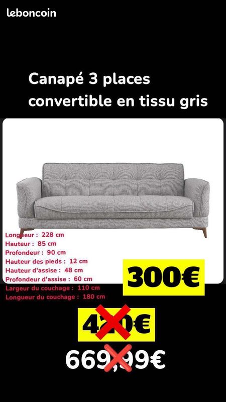 CANAPES angle,convertible,express,cuir (image 14)