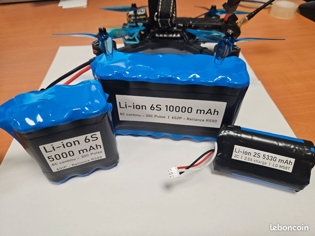 Batterie Lipo GNB 4S 6S 14.8V 22.2V 6500mAh 60C/120C pour Drone FPV