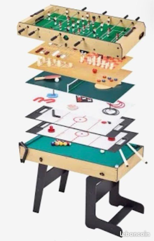 Table multi jeux très bon état complète (image 1)