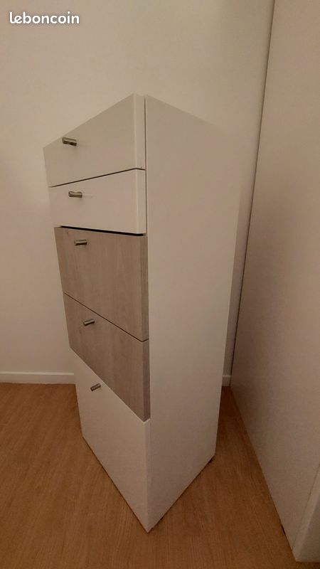 Dressing complet Armoires & Commodes Spaceo Leroy Merlin – Excellent État (image 13)