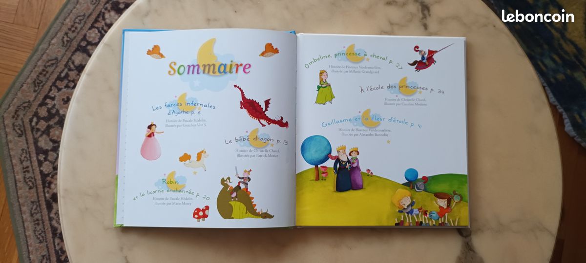 Livre enfants, "Histoires de Prinesses et de Chevaliers" (image 3)