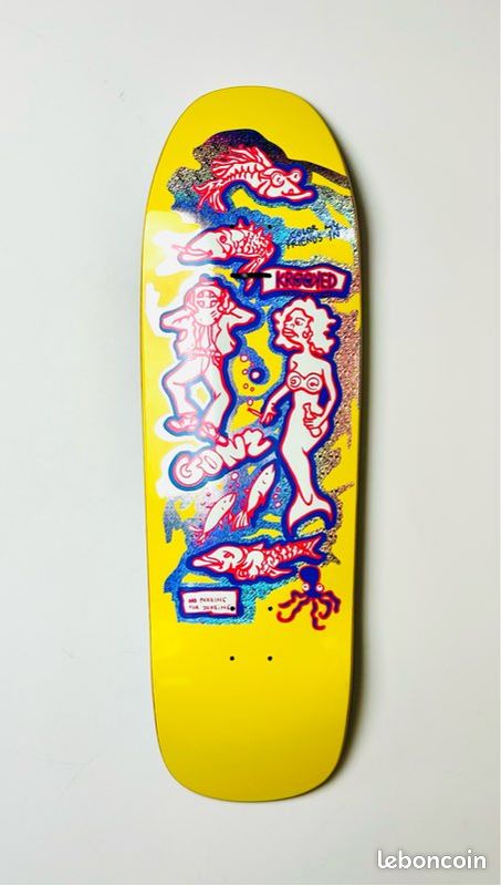 Autocollant Vintage Krooked Skateboards – Bleu, Mark Gonzalez, Art OG