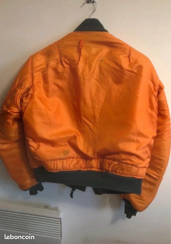 TRÈS RARE BOMBER Jacket MA-1 Alpha Industries D'époque , Taille S EUR 350,00 - FR