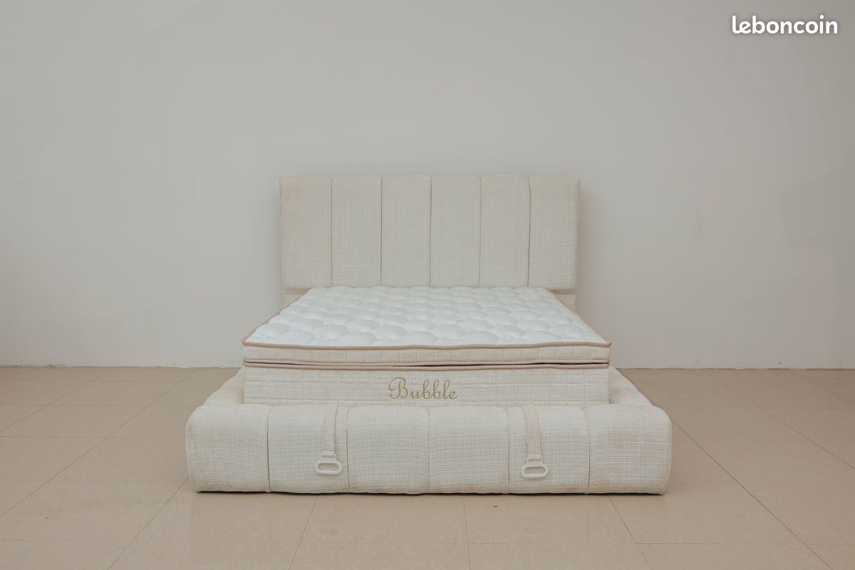 DIRECT GROSSISTE 🔴 Lit Bubble luxe "TOULON II " coffre 🔴en 90/140/160/180/200cm (image 2)