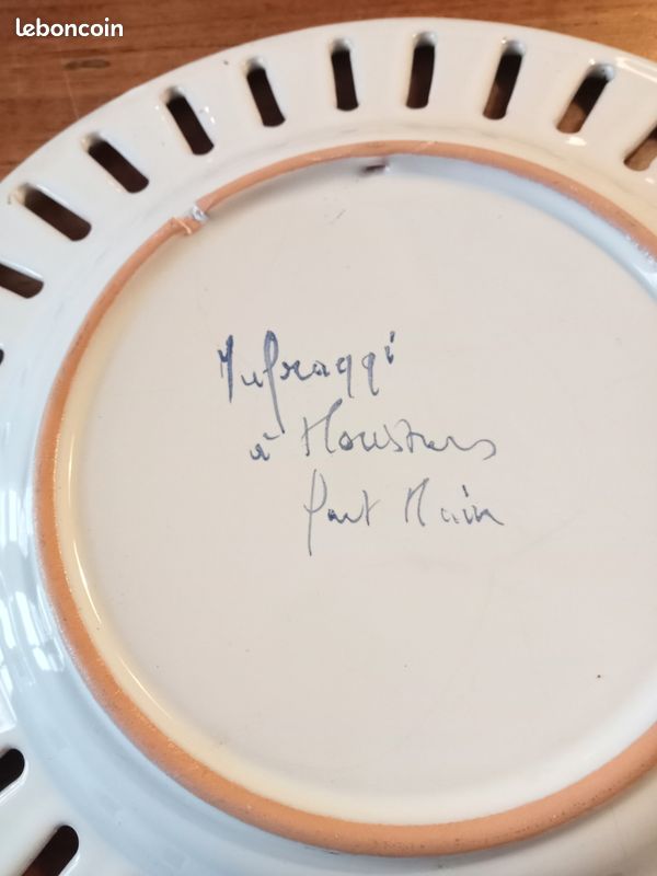 Assiette décorative atelier Mufragi Moustiers (image 4)