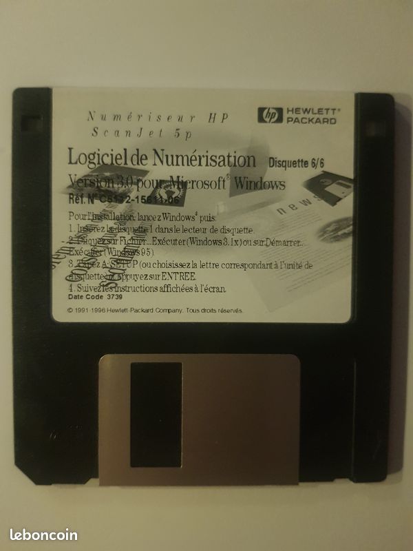 Disquette logiciel de numération HP (image 7)