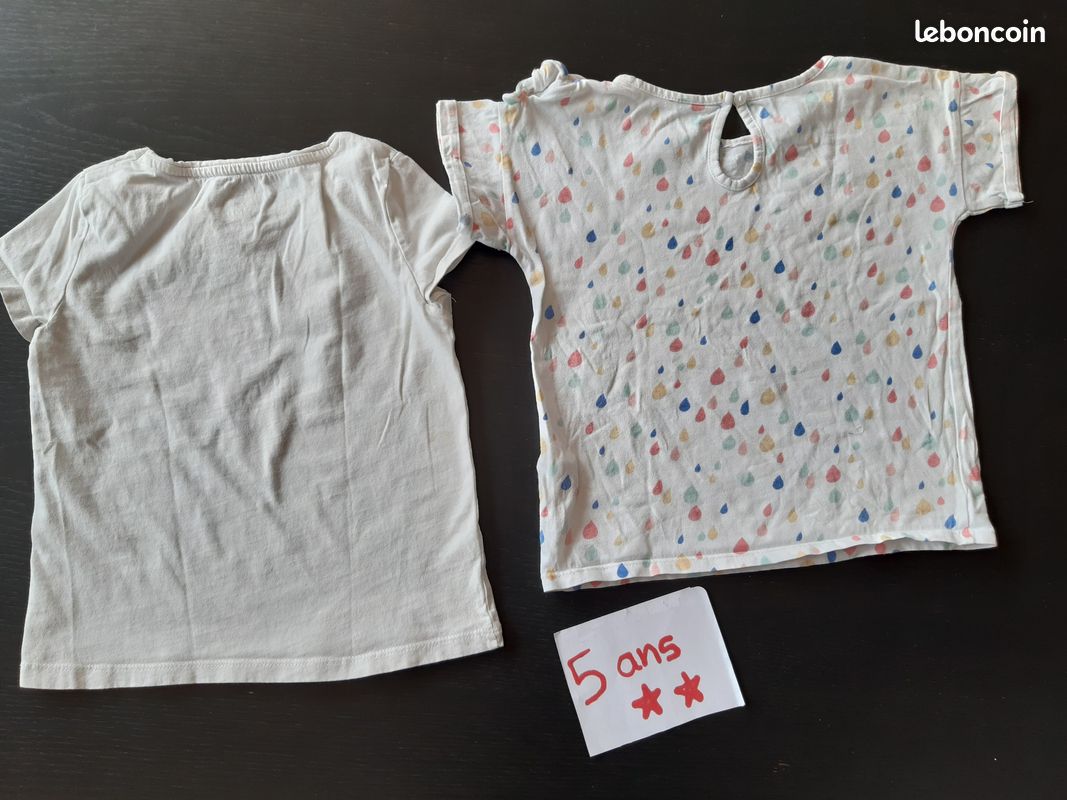Lot 5ans été tee-shirts fille (image 5)